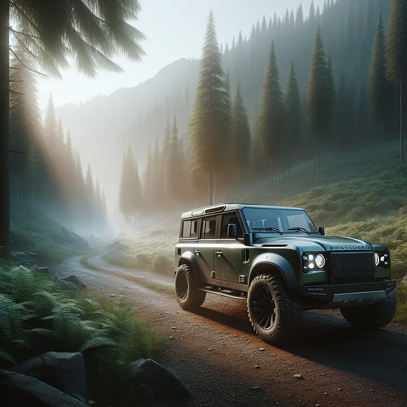 Hummer vehicle on a scenic mountainous road for trip interruption protection.