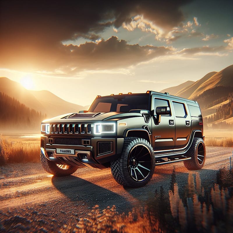 Luxurious Hummer SUV showcasing robust design and features