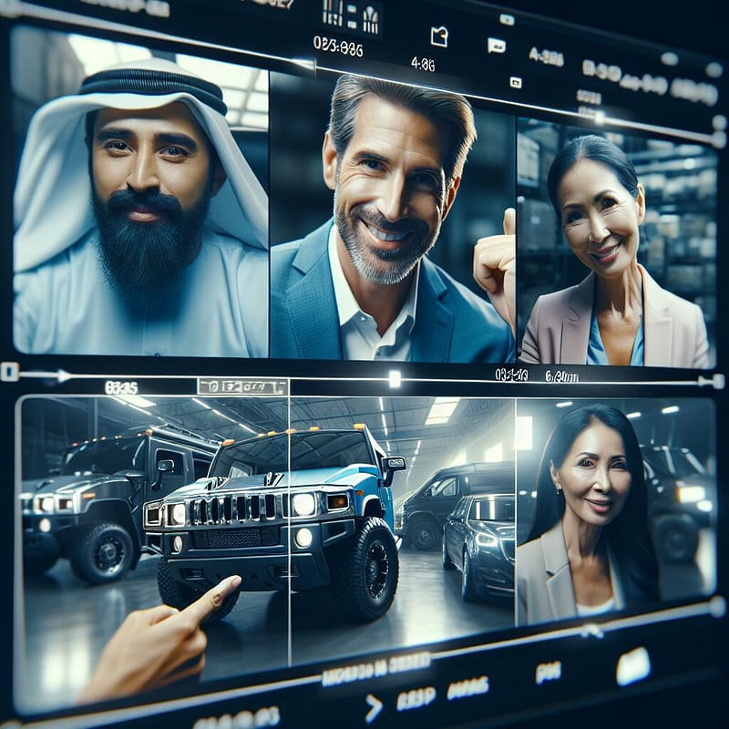 Collage of customer testimonials on Hummer warranties.